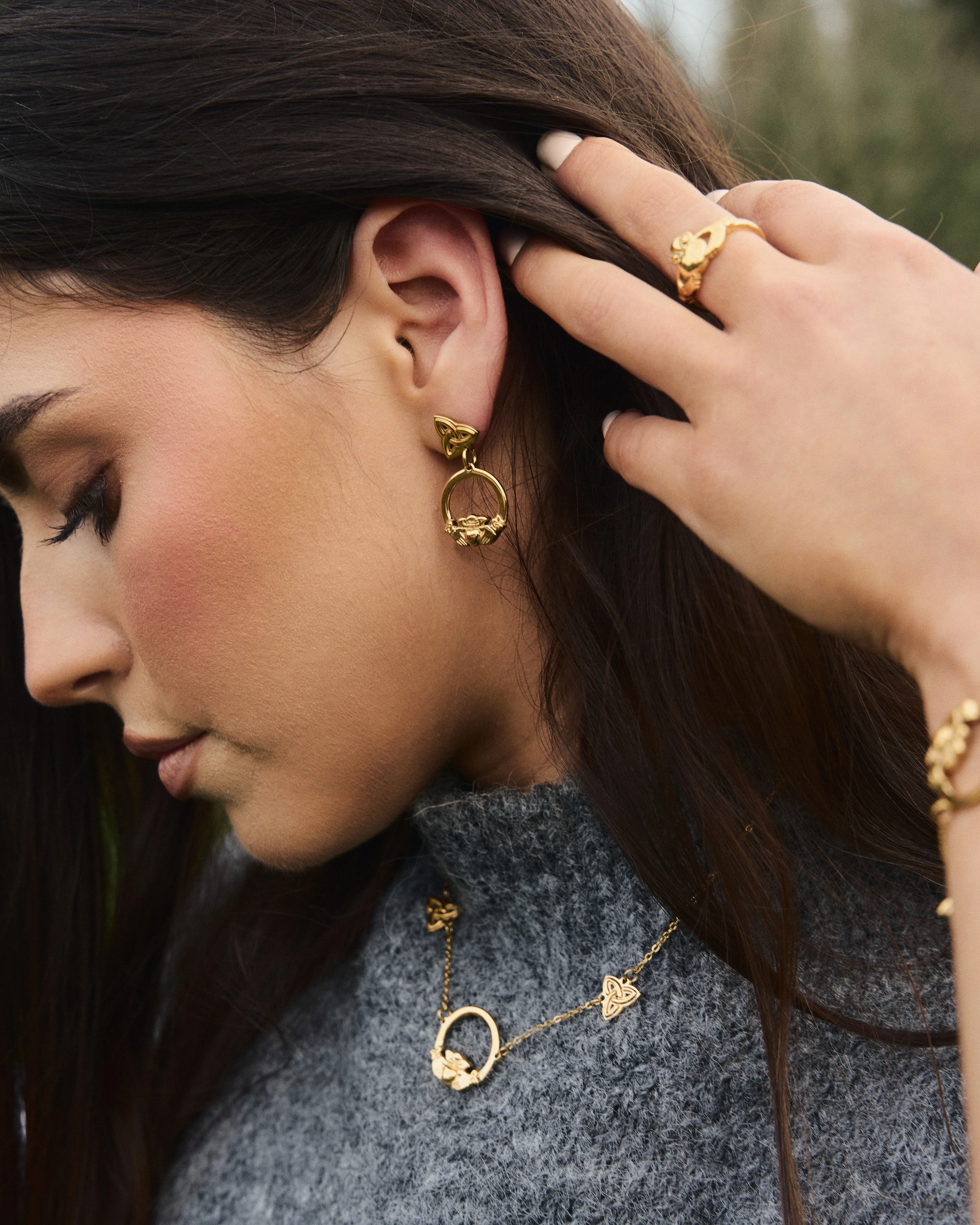 Claddagh Knot Earrings - Image 9