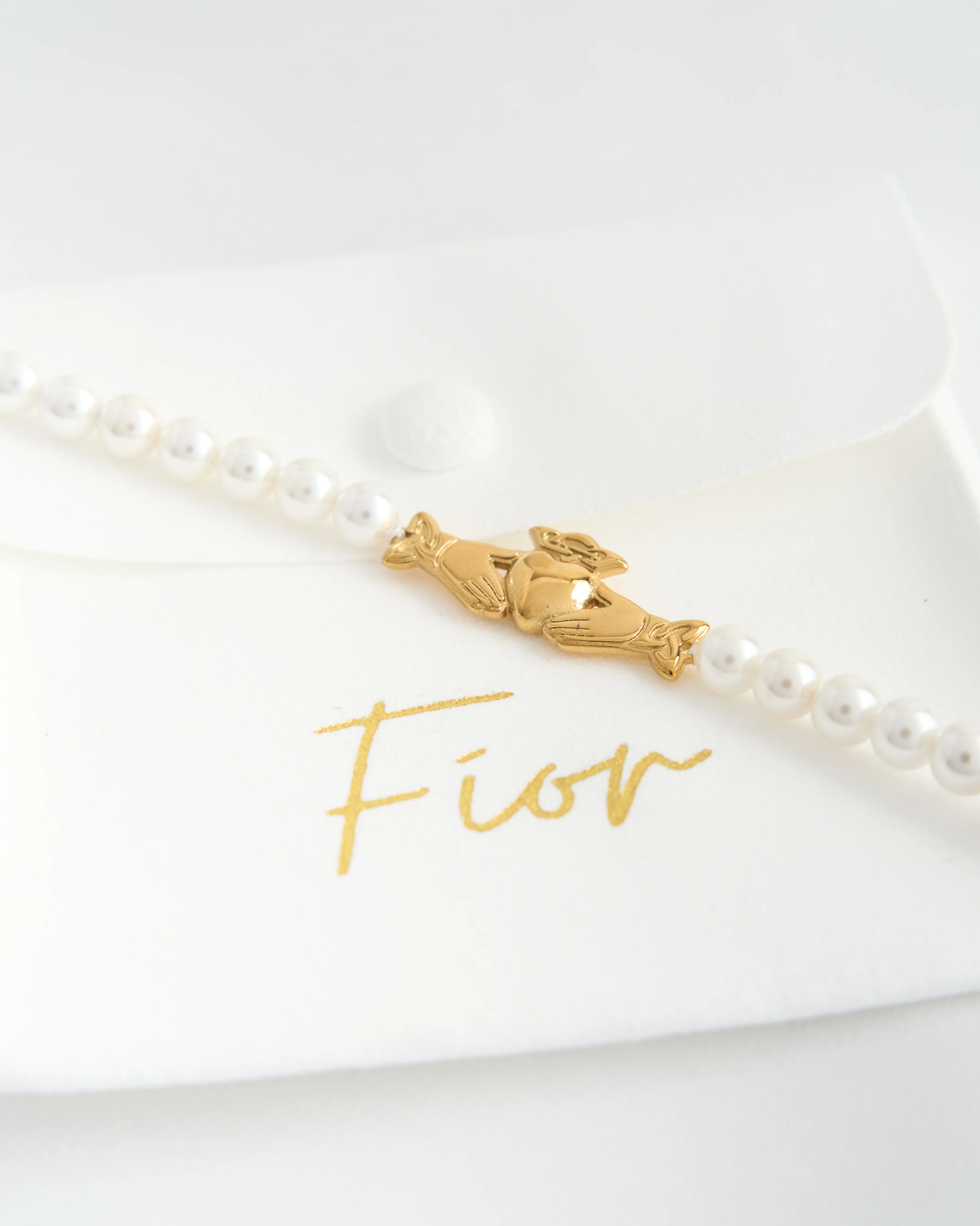 Claddagh Pearl Necklace - Image 8