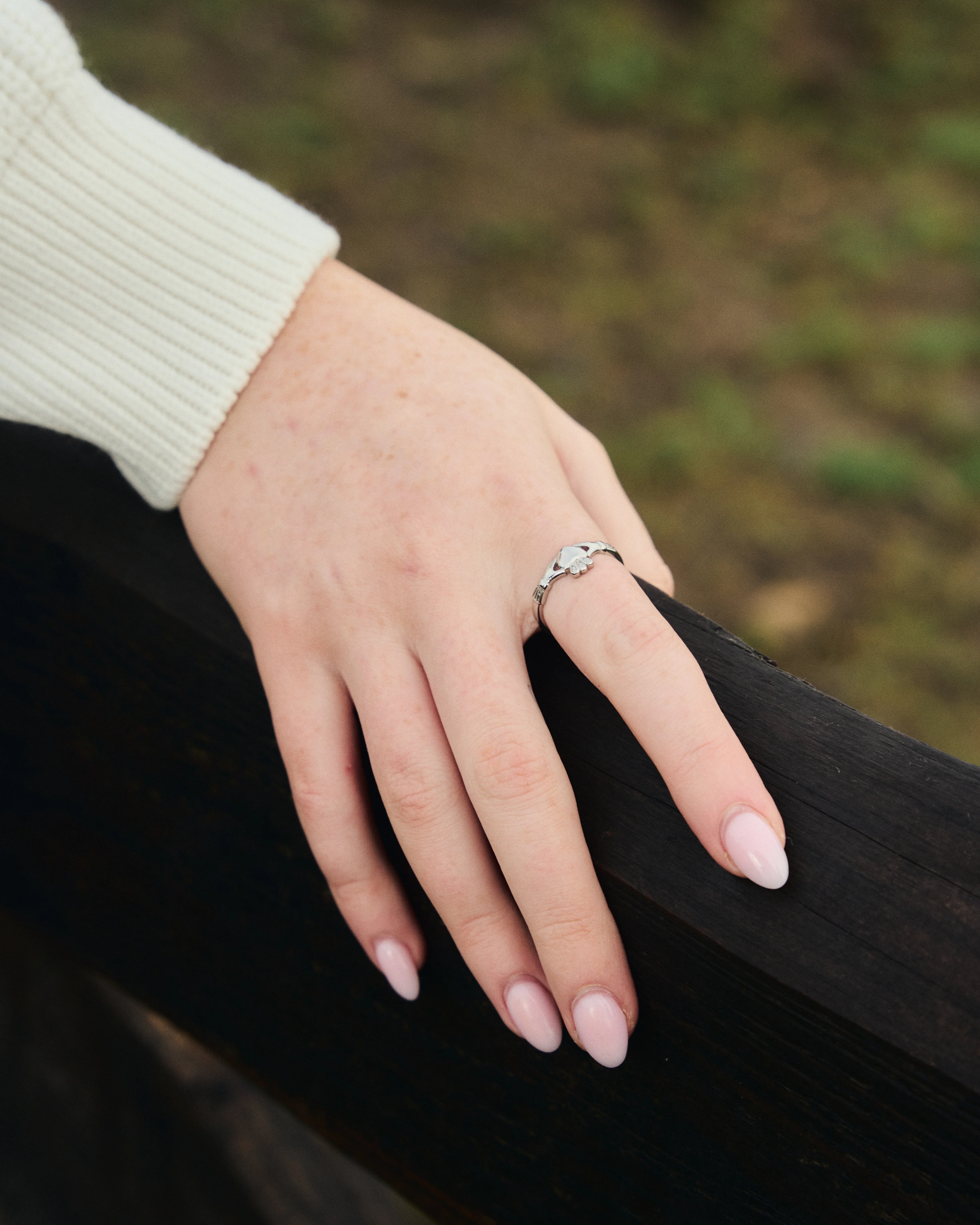 Dainty Claddagh Ring - Image 8