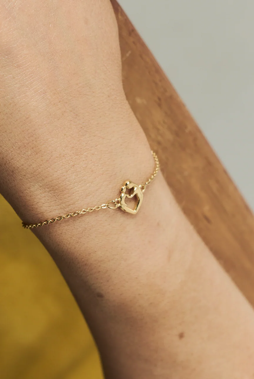 Mother & Child Heart Bracelet - Image 7