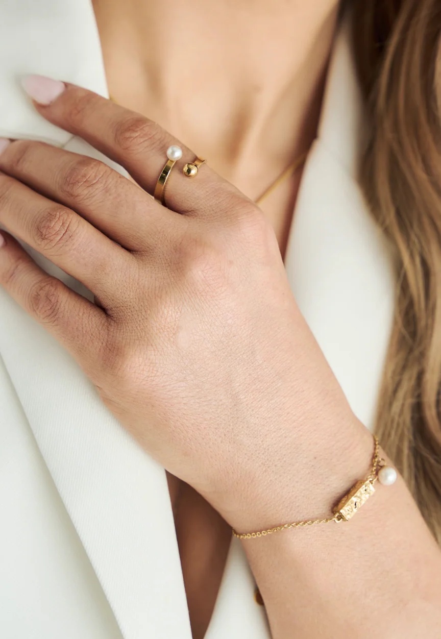 Pearl & Sphere Ring - Image 4